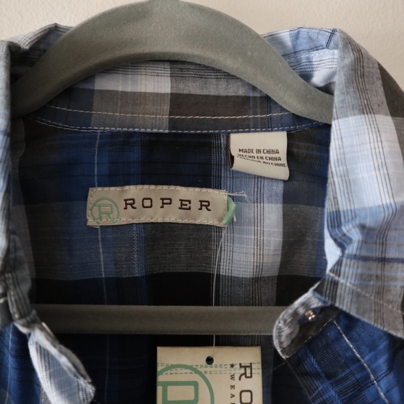 NWT Roper Longsleeve Snap Button Western Shirt - Picture 10 of 16